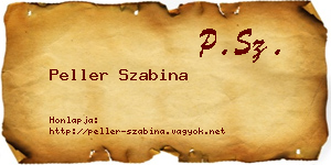 Peller Szabina névjegykártya