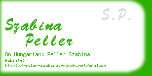 szabina peller business card